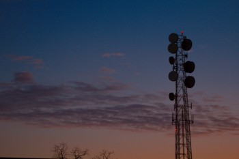 Microwave Tower at Sunset