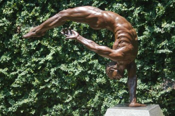 The Diver, by Stephen H. Smith (born 1958), Bronze on granite base, 2007
