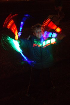 T.K. With Light Wands