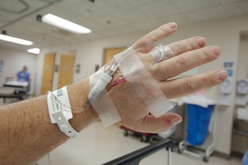 My Hand with IV Tube
