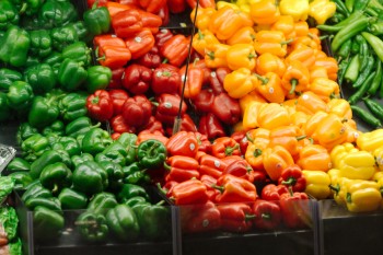 Green, Red, and Yellow Peppers