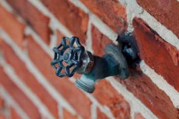 Hose Faucet and Bricks