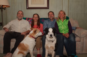 Henry, Cathy, Brian, Lisa, Goldie, and Kippen