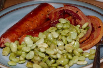 Kielbasa, Pancetta, and Lima Beans