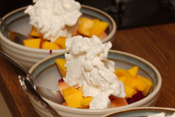 Fruit and Whipped Cream