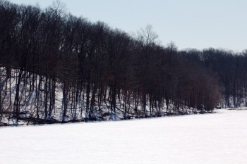 Lake Needwood in Snow and Ice