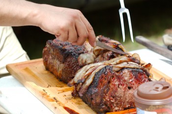 Rib Roast, Cooked on a Spit