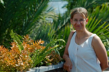 Cathy at the Albuquerque Botanical Garden