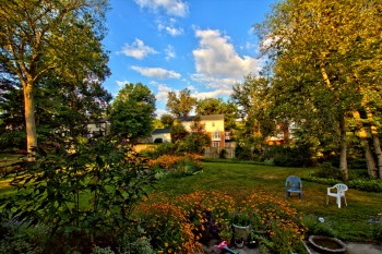 Our Back Yard On a Beautiful Fall Morning