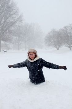 Cathy, Waist Deep In Snow