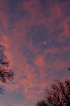 Sunrise With Moon