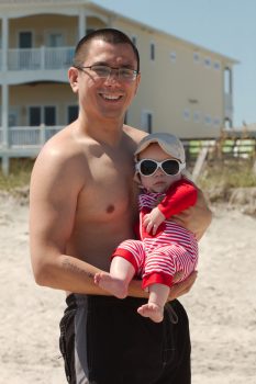 Stephen, Kai, and the Beach