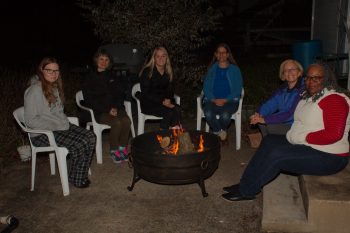 Birthday Fire and Friends