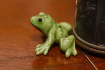 Green Ceramic Frog