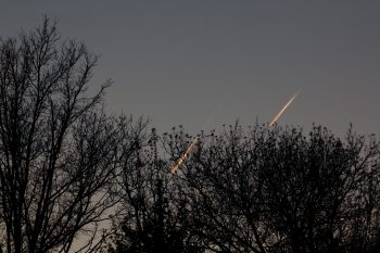 Airplanes At Dusk