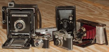 Six Old Cameras