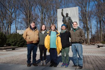 Bob, Dorothy, Maureen, Cathy, and Henry at Teddy Roosevelt Monument