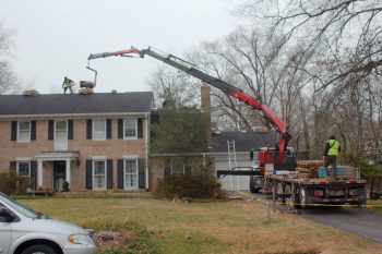 Roofing Materials Being Delivered