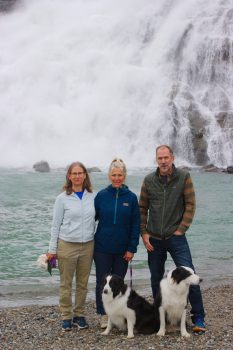 Cathy, Lisa, and Brian at Nugget Falls