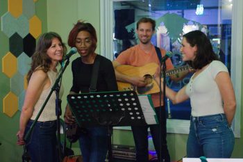 From left: Keisha, Mo, Jeff, and Julia